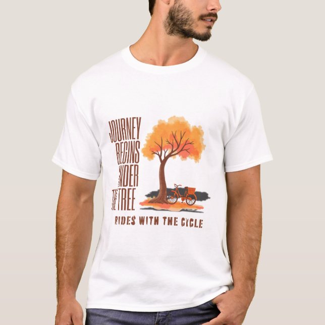 T-shirt Nature-Inspired "Circle of Life" Aesthetic Tee (Devant)
