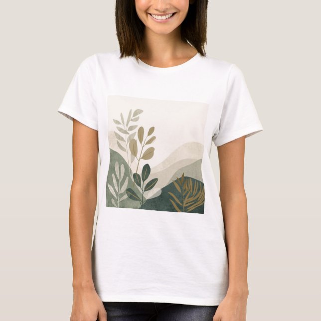 T-shirt Nature Lover Women's T Shirt - Earthy Tee (Devant)