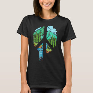 T-shirt Nature Monde de la Paix Signet Forêt Nature Camper