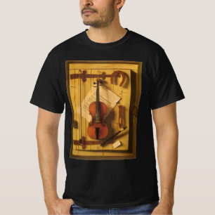 T-shirt Nature morte au violon et partitions de William Ha