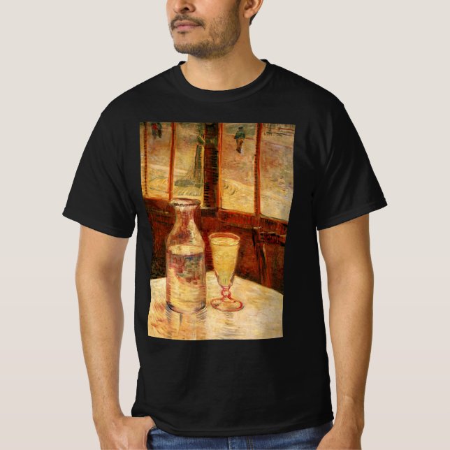 T-shirt Nature morte avec de l'absinthe par Vincent van Go (Devant)