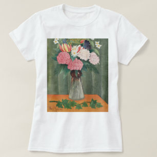 T-shirt Nature morte florale rose vintage de Henri Roussea
