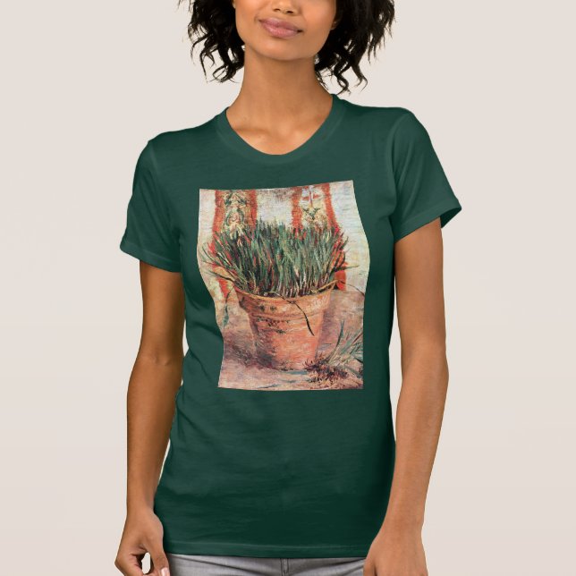 T-shirt Nature morte Pot de fleurs avec ciboulette par Vin (Devant)