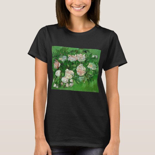 T-shirt Nature morte : Roses roses de Vincent van Gogh (Devant)