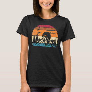 T-shirt Nature Mountain Adventure Retro Vintage Randonnée