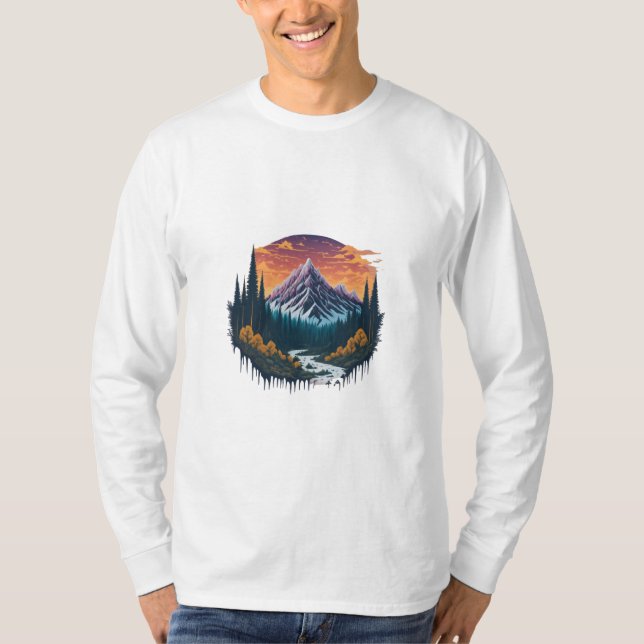 T-shirt nature paisible (Devant)