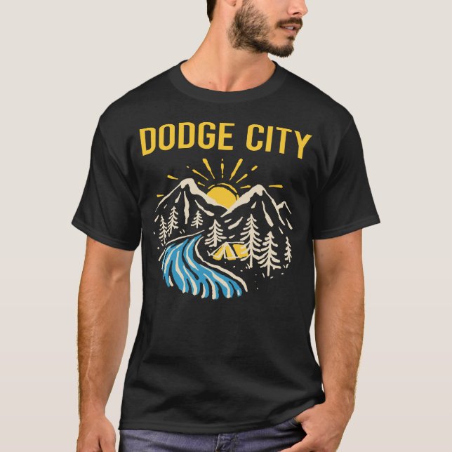 T-shirt Nature Paysage Dodge City (Devant)