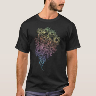 T-shirt Nature Plante Jardin Botanique Fleur Dais colorés