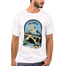 T-shirt Nature "Pont près de la montagne"