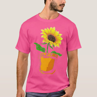 T-shirt Nature Sunflower Sunshine Fleur Cute Pocket Sunfum
