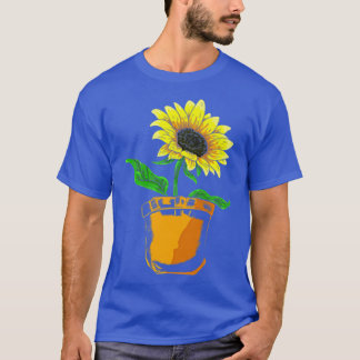 T-shirt Nature Sunflower Sunshine Fleur Cute Pocket Sunfum