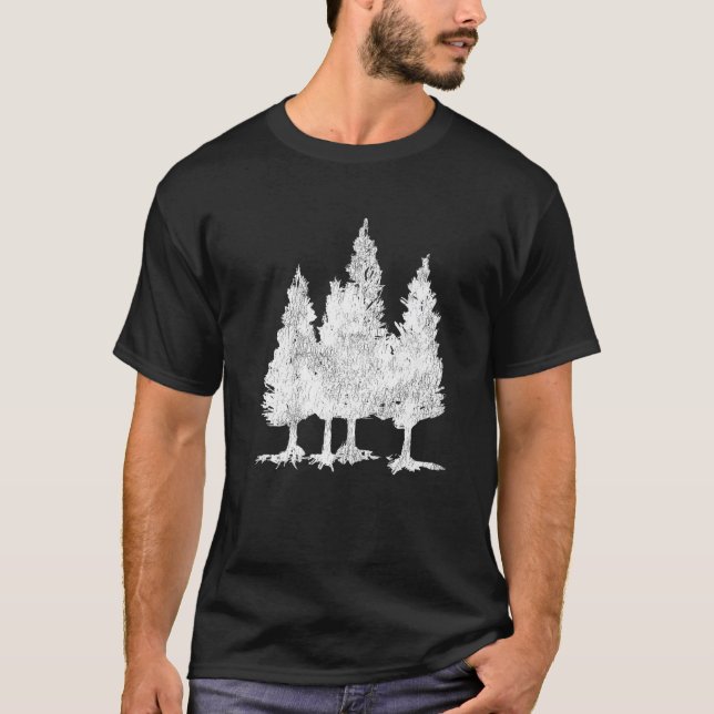 T-shirt Nature Tree Take A Hiking Hike For Hiker Men Pines (Devant)