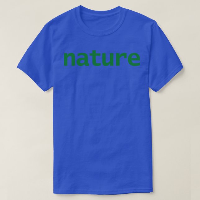 T-shirt Nature Typographie Texte vert (Design devant)