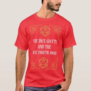 T-shirt Naturel 20 Dés de défaut critique donne et prend A