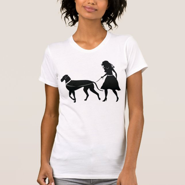 T-shirt naturel d'oreilles de great dane pour des (Devant)