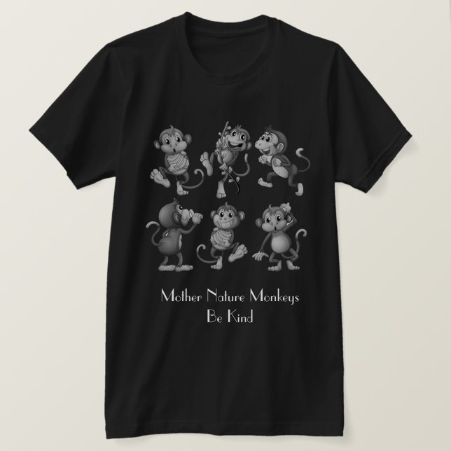 T-shirt Natures des singes (Six cute cartoon monkeys!)