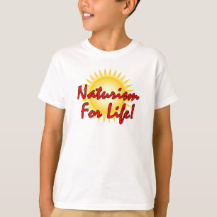 T-shirt Naturiste - Naturisme Pour la vie