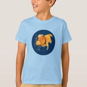 T-Shirt Naudtique Roue de Navire Ancre Poisson Rou