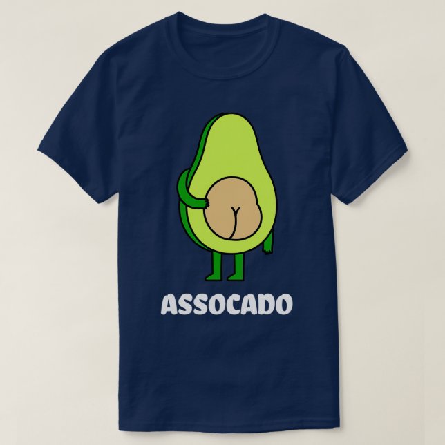 T-shirt Naughty avocado Funny (Design devant)
