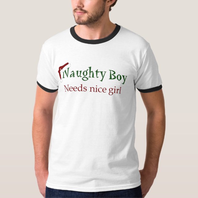 T-shirt Naughty Boy (Devant)