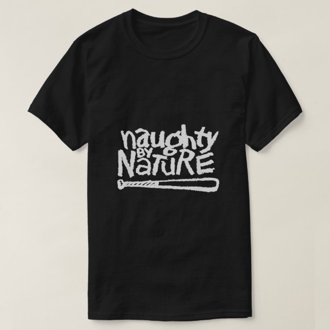 T-shirt Naughty By Nature White Classic Logo (Design devant)