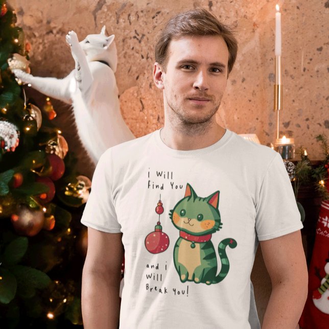 T-shirt Naughty Christmas Cat (Créateur téléchargé)