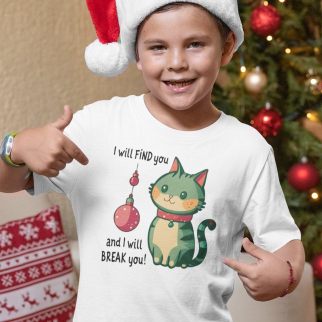 T-shirt Naughty Christmas Cat (Créateur téléchargé)