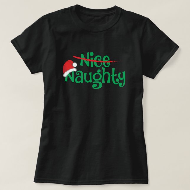 T-shirt Naughty Christmas Tee (Design devant)