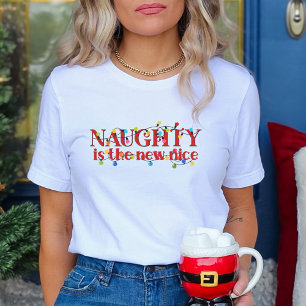 T-shirt Naughty est le nouveau Nice Noël