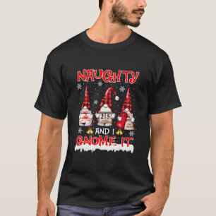 T-shirt Naughty et moi, ça Noël Trois Buffalo Pla
