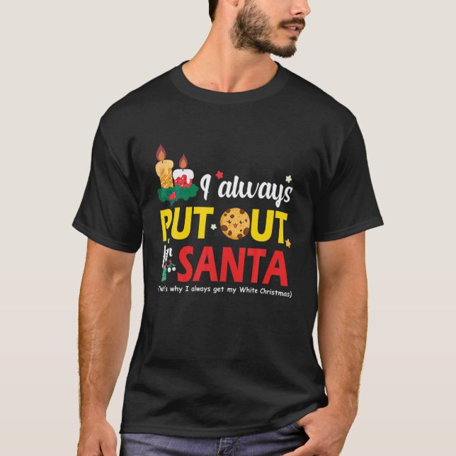 T-shirt Naughty J'Ai Toujours Sorti Pour Père Noël Christm (Devant)