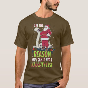 T-shirt Naughty kid Noël liste costume de vacances heureux