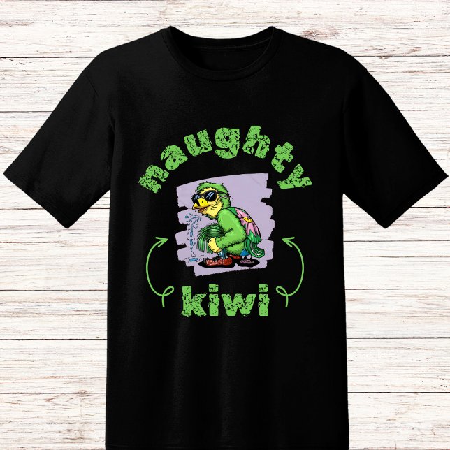 T-shirt Naughty kiwi vert (Créateur téléchargé)