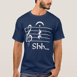 T-shirt Naughty Music Shhh ami
