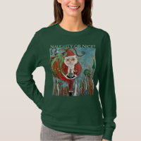 Naughty ou Nice Père Noël et Krampus Art