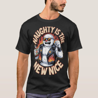 T-shirt Naughty Snowman Nice