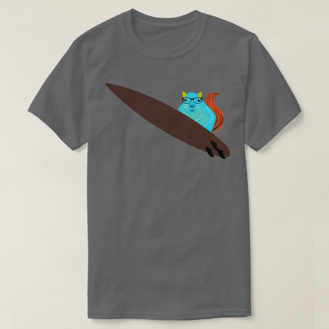 T-shirt Naughty Squirrel 255 Surf (Design devant)