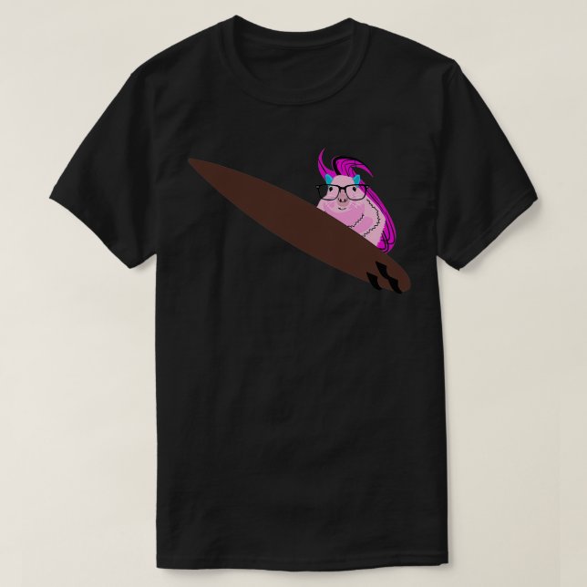 T-shirt Naughty Squirrel 278 Surfing T (Design devant)
