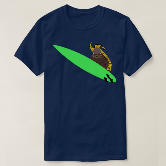 T-shirt Naughty Squirrel 364 Surf (Design devant)