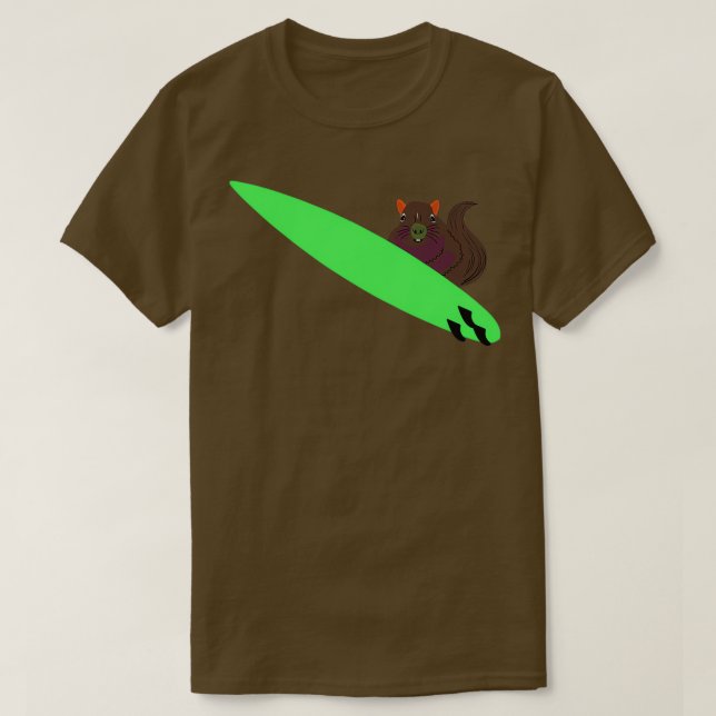 T-shirt Naughty Squirrel 541 Surf (Design devant)