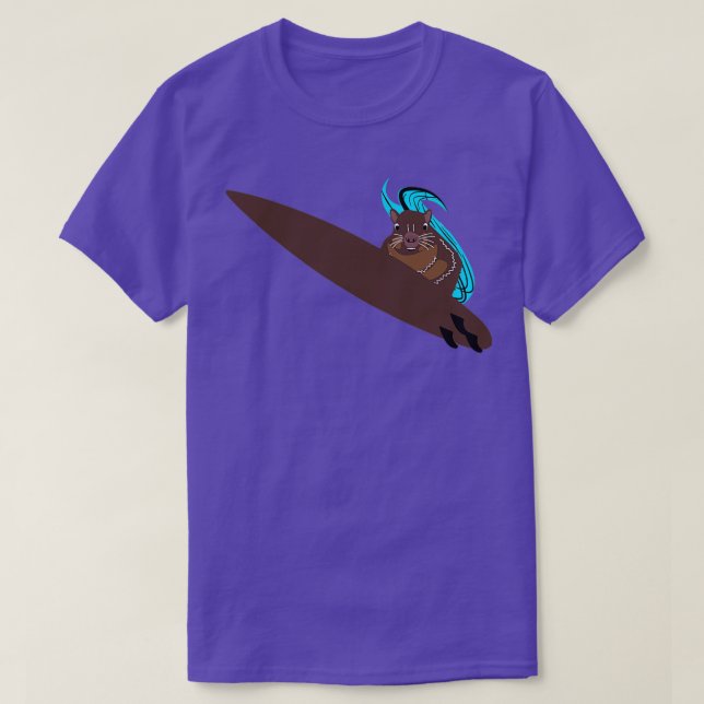 T-shirt Naughty Squirrel 736 Surf (Design devant)