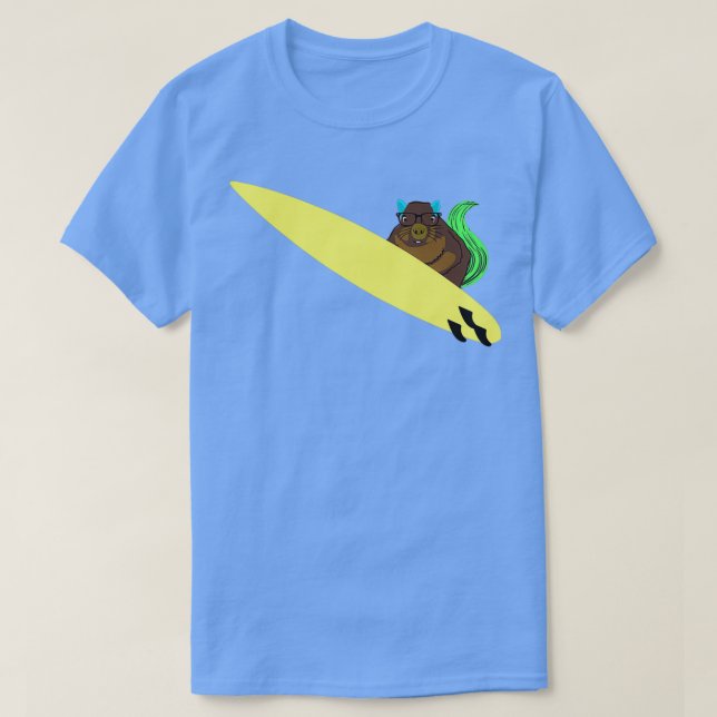 T-shirt Naughty Squirrel 786 Surf (Design devant)