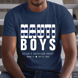 T-shirt Nauti Boys Nautical Funny Bachelor Party