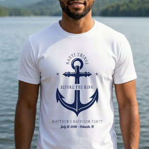 T-shirt Nauti Choses Avant l'Enterrement de Vie de Garçon 