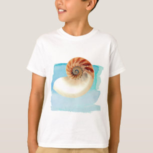 T-shirt Nautilus Coquillage et sable
