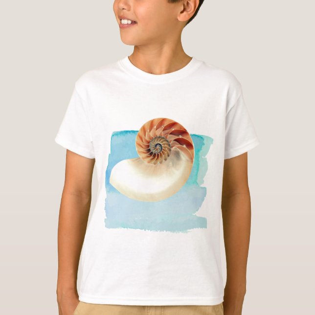 T-shirt Nautilus Coquillage et sable (Devant)