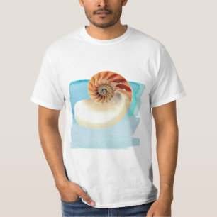 T-shirt Nautilus Coquillage et sable