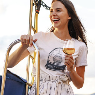 T-shirt Nautique été Personnalisé Nom du bateau