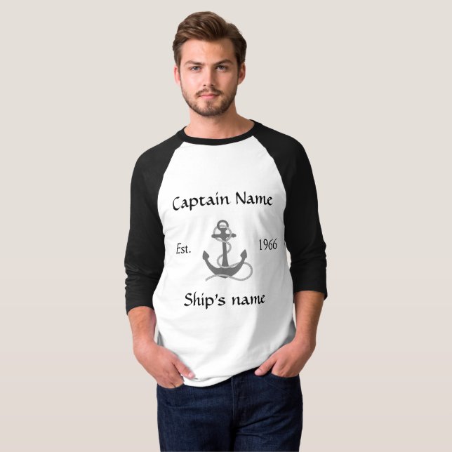 T-shirt Nautique, Personnalisable. (Devant entier)