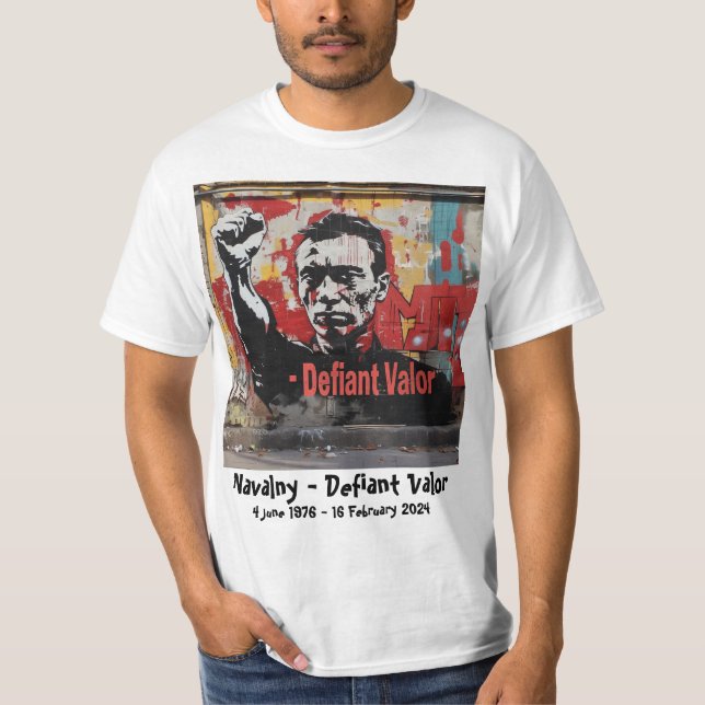 T-shirt Navalny - La vaillance provocatrice (Devant)